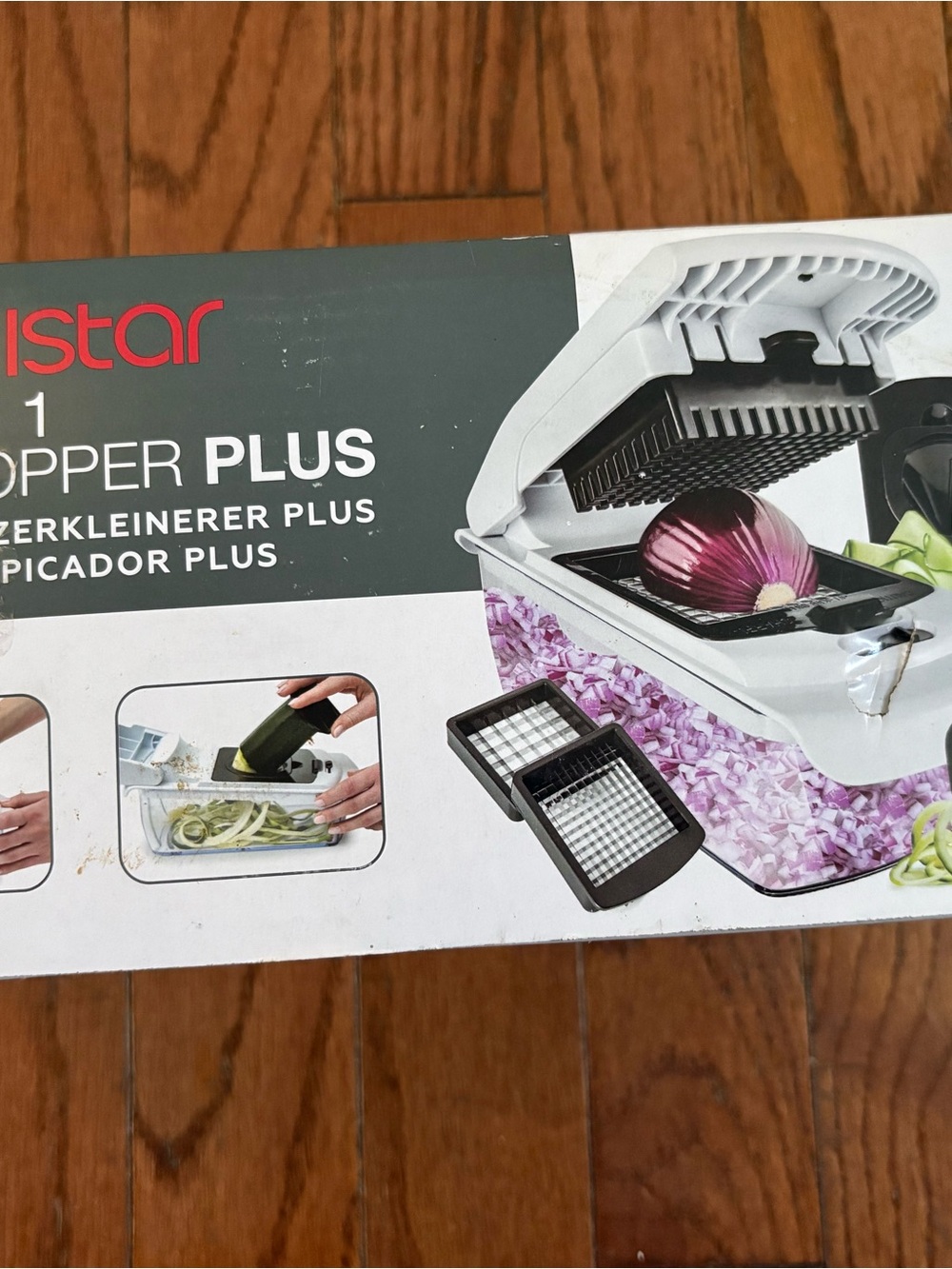 Vegetable Onion Chopper w/container Dicer Spiralizer Cutter Pro Food Chopper